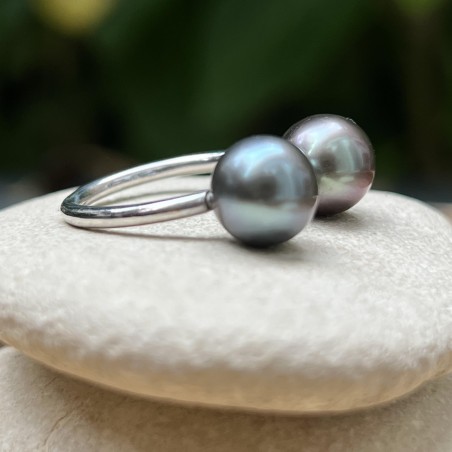 prix bague perles de Tahiti en toi et moi