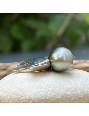 Bague femme grosse perle de Tahiti prix