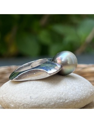 Bague femme grosse perle de Tahiti prix