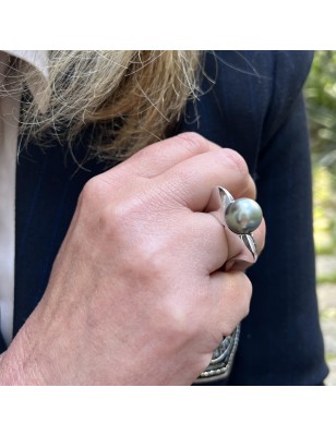 Papiroa - Anillo Perla de Tahití - 11,88 mm