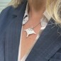 Fafapiti | Manta Ray Pendant in White Mother-of-Pearl & Silver Fafapiti | Manta Ray Pendant in White Mother-of-Pearl & Silver
