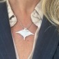 Fafapiti | Manta Ray Pendant in White Mother-of-Pearl & Silver Fafapiti | Manta Ray Pendant in White Mother-of-Pearl & Silver