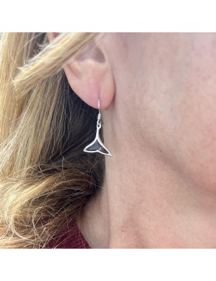 Ohrringe aus rhodiniertem Silber Manta Rochen Coprah
