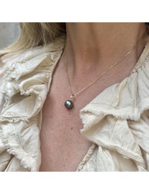 pendentif perle de Tahiti énergie féminine luxe - bijou feng shui perle de Tahiti or 18 carats