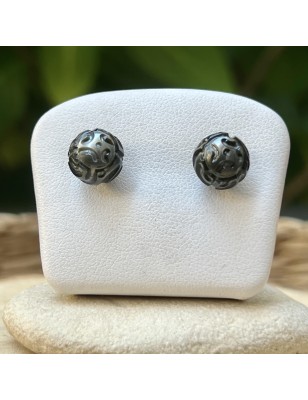 where buy black pearls ear studs ? tahitian jewel