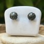 Mana'I - Black Pearl Earrings - Marquesan Engraving