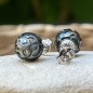 Mana'I - Pendientes de Perlas Negras - Grabado Marquesano Mana'I - Pendientes de Perlas Negras - Grabado Marquesano