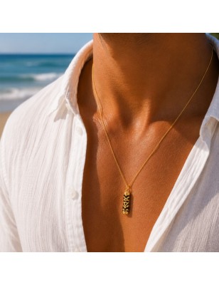 Pendentif Tiki Or 9 Carats - Symbole Équilibre Relationnel