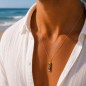 Pendentif Tiki Or 9 Carats - Symbole Équilibre Relationnel