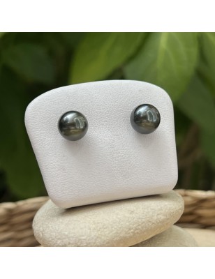 Tahiti pearl ear studs price - earrings with cultured tahitian pearls