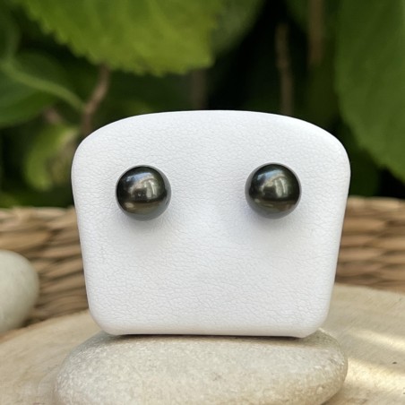 pendientes con perlas de Tahití