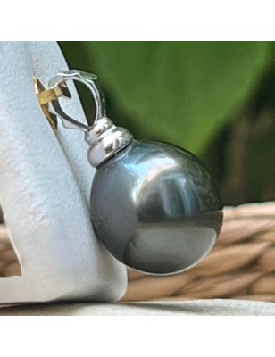 grosse perle noire en pendentif or homme perle prix - pendentif tahitien perle noire pour homme