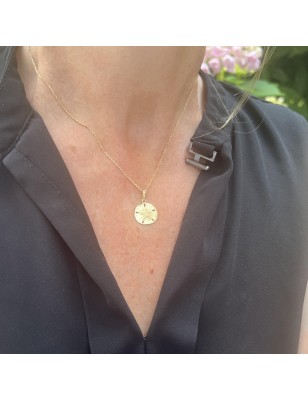 Pendentif Or 18 Carats Fleur de Tiare Tahiti