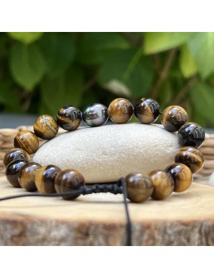 quelle pierre apporte de la protection? bracelet homme oeil de tigre bijoux tahitiens