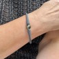 Teahupoo - Sport Bracelet with 9.77 mm Ringed Tahitian Pearl Teahupoo - Sport Bracelet with 9.77 mm Ringed Tahitian Pearl