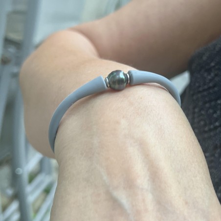 Teahupoo - Armband Gris Sport Perle Tahiti