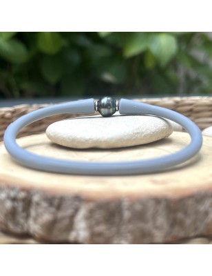 Men’s cultured pearl bracelet – Tahitian pearl men’s bracelet