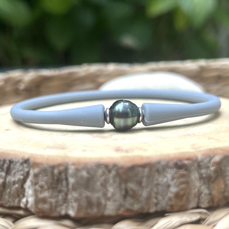 Herrenarmband mit Zuchtperle – Tahiti-Perlenarmband für Herren