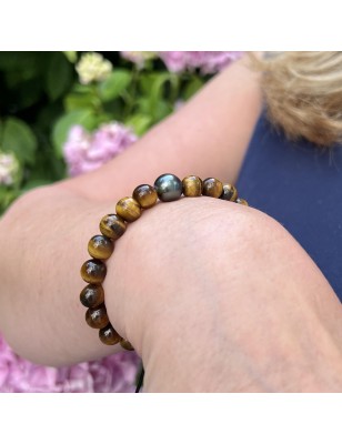 Pulsera de hombre con perla cultivada – pulsera masculina con perla de Tahití