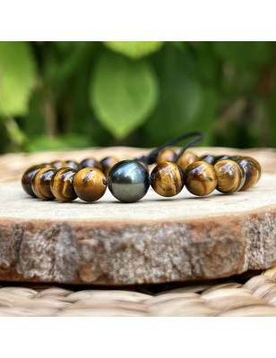 signification oeil de tigre Bracelet perle noire prix