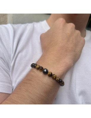 Bracelet Homme Perle Noire de Tahiti