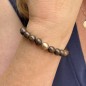 Koru - タヒチ産真珠の刻印入りメンズブレスレット