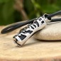 Collier Tiki Amour en Acier Inoxydable et Onyx Noire Collier Tiki Amour en Acier Inoxydable et Onyx Noire
