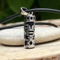 Collier Tiki Amour en Acier Inoxydable et Onyx Noire Collier Tiki Amour en Acier Inoxydable et Onyx Noire