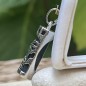 Pendentif Tiki Amour en Acier Inoxydable et Onyx Noire Pendentif Tiki Amour en Acier Inoxydable et Onyx Noire