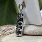 Pendentif Tiki Force en Acier Inoxydable et Onyx Noire
