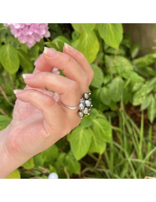 bague bouquet de perles de Tahiti