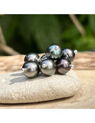 bague bouquet de perles de Tahiti