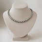 Māhina - Collier Perles Grises de Tahiti Cerclées 8/9.5mm Māhina - Collier Perles Grises de Tahiti Cerclées 8/9.5mm