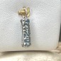 Health Tiki Recomposed Turquoise and Rhodium Silver Pendant Health Tiki Recomposed Turquoise and Rhodium Silver Pendant