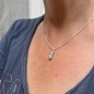 Health Tiki Recomposed Turquoise and Rhodium Silver Pendant Health Tiki Recomposed Turquoise and Rhodium Silver Pendant
