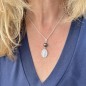 Pendentif Argent Rhodié Vierge Miraculeuse et Perle de Tahiti Pendentif Argent Rhodié Vierge Miraculeuse et Perle de Tahiti