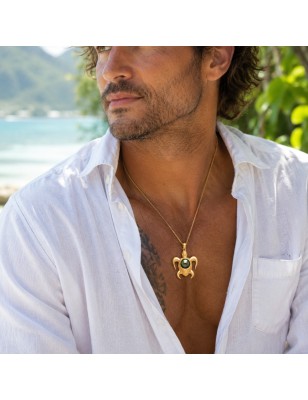 Pendentif homme Tortue vraie Perle de Tahiti prix