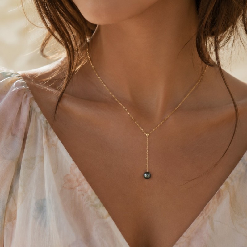 Collana Oro 750/00 Perla di Tahiti
