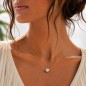 Collana in Oro 18 Carati con Perla di Tahiti Grigia 11/12 mm Collana in Oro 18 Carati con Perla di Tahiti Grigia 11/12 mm