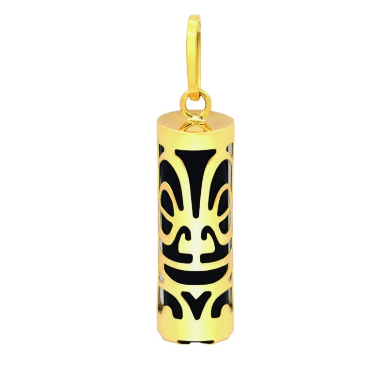 Arata'i - Colgante Tiki de Oro de 18 Quilates con Ónix Negro Arata'i - Colgante Tiki de Oro de 18 Quilates con Ónix Negro