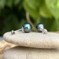 Nina - 18K Gold Tahitian Peacock Pearl Earrings - 8.33mm Nina - 18K Gold Tahitian Peacock Pearl Earrings - 8.33mm