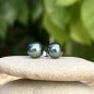 Nina - 18K Gold Tahitian Peacock Pearl Earrings - 8.33mm Nina - 18K Gold Tahitian Peacock Pearl Earrings - 8.33mm