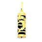 Mako Tahiti - Colgante Tiki de Oro de 18 Quilates con Ónix Negro Mako Tahiti - Colgante Tiki de Oro de 18 Quilates con Ónix Negro