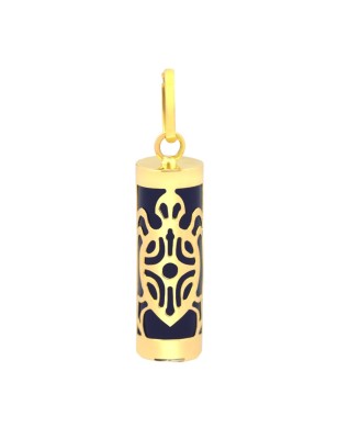 Honu Tahiti - Pendentif Tiki Or 18 Carats et Onyx Noir