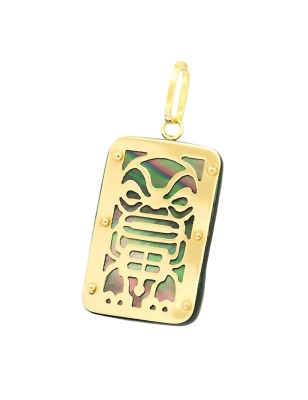 ゴールド ティキペンダント - メンズ ドッグタグ ゴールドペンダント