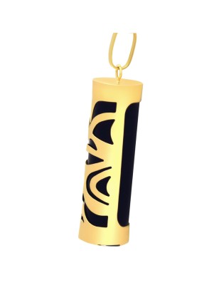 Goldener Liebes-Tiki-Anhänger - Tahitianischer Tiki