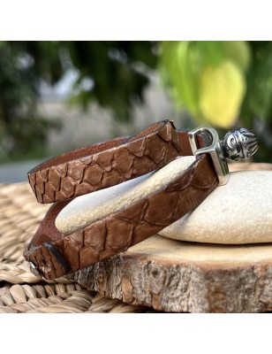 bracelet femme en serpent - bracelet perle de Tahiti