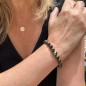 Pulsera de Broncita con Perla de Tahití Azul Verdosa de 9,92 mm Pulsera de Broncita con Perla de Tahití Azul Verdosa de 9,92 mm