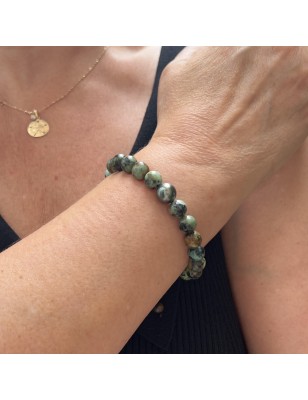 Pulsera de Turquesa Africana con Perla de Tahití Peacock
