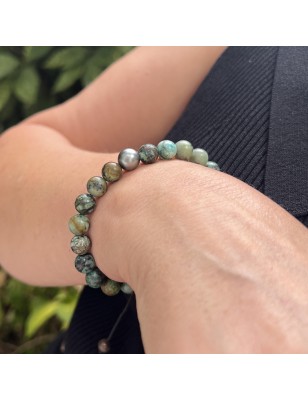 Men’s cultured pearl bracelet – Tahitian pearl men’s bracelet